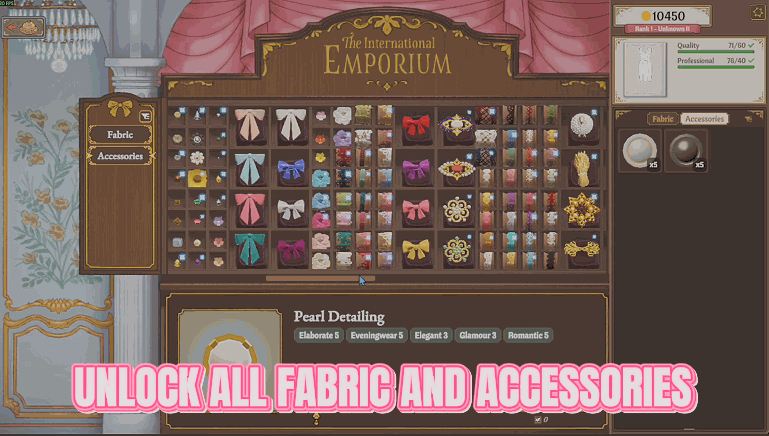 Dressmaker — Whole Cloth (Every Fabric, Accessory & Pattern) (screenshot 3)